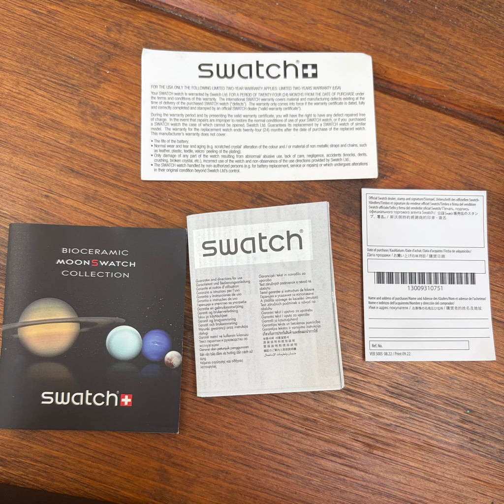 Omega Swatch Mission to Moon Ref. S033M100 (Full Set)